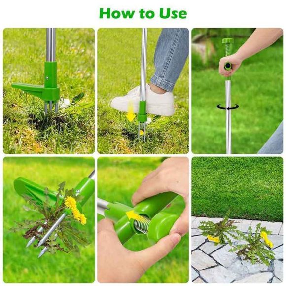 Long Handle Weed Puller Multifunctional Garden Weeding Tool - Image 4