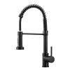 Matte Black Kitchen Faucet Deck Mounted Mixer Tap - Image 8