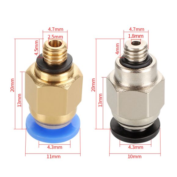 Quick Plug Connector PC4-M5 Pneumatic Quick Connector Trachea Quick Plug Thread - Image 2