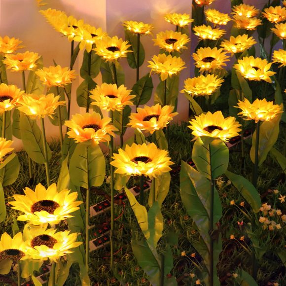 LED Solar Sunflower Lamps Solar Light Decorative Lights - Image 2