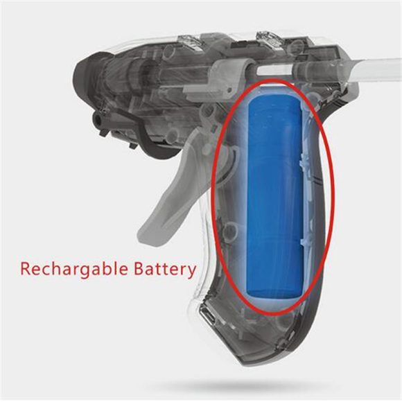 Wireless Use Hot Melt Glue Gun Rechargeable Electric Melt Glue Stick - Image 2