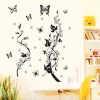 Fashion PVC Wall Sticker Butterfly Flower Third Generation Wall Sticker - Image 4