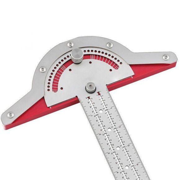 Woodworkers Edge Ruler Protractor Angle Protractor Two Arm Woodworking Ruler Measure Instruments Carpentry Tools - Image 6