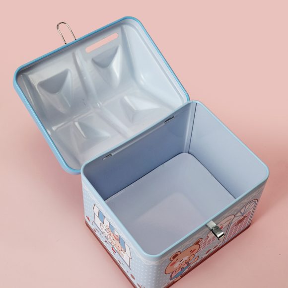 Piggy Bank House Shape Tinplate Piggy Bank - Image 2