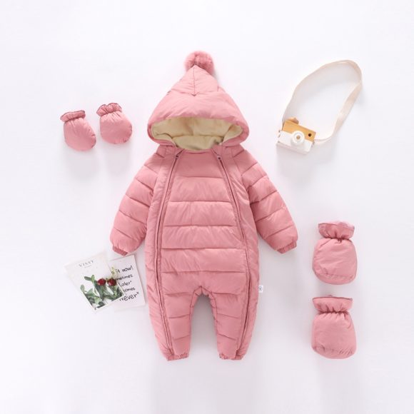 Baby Romper Plus Velvet Padded Romper - Image 6