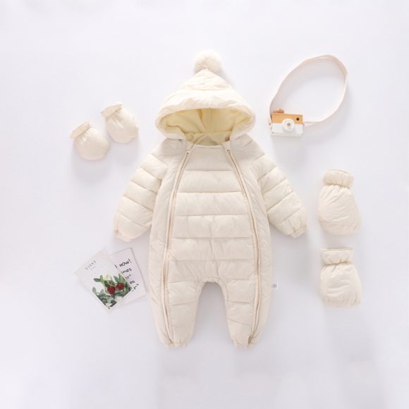 Baby Romper Plus Velvet Padded Romper - Image 3