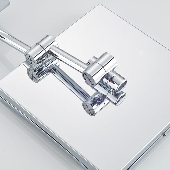 Bathroom Mirror Lamp Bathroom Stainless Steel Folding Mirror - Image 4