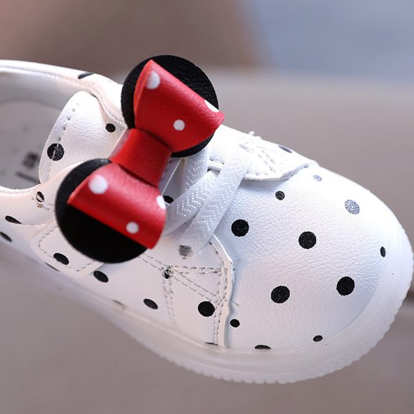 Light-up Shoes Girls Bowknot LED Light-up Shoes Breathable Baby Girls Shoes - Image 2