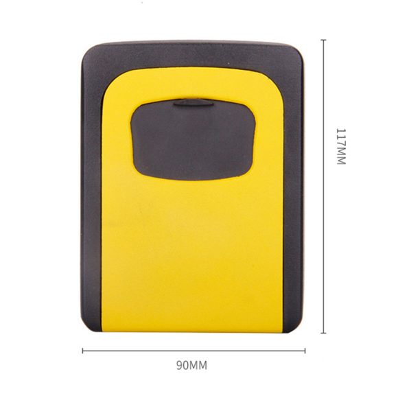 Wall Mounted 4 Digit Combination Password Code Lock Safe Key Storage Holder Box - Image 2