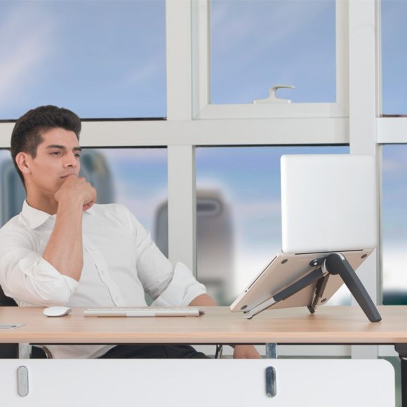 The Laptop Stand Can Be Folded To Increase The Height And Portable - Image 4