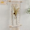 Woven Tapestry, Cotton Rope, Wall Hanging And Dried Flower Decoration
