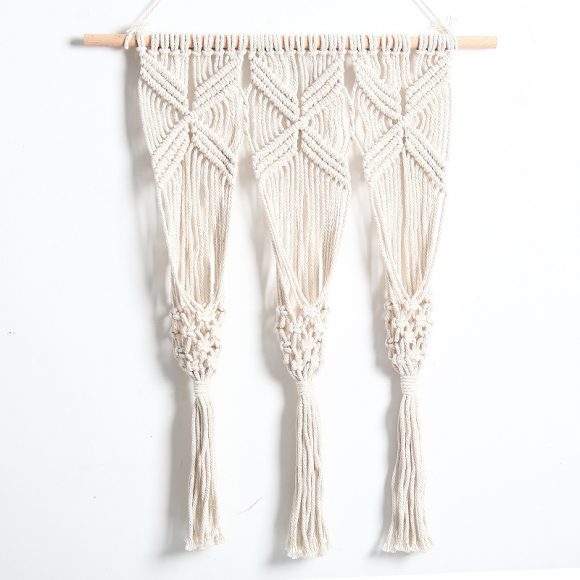 Woven Tapestry Bohemian Dried Flower Pot Rack - Image 2