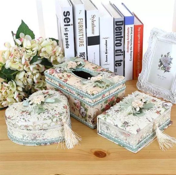 Jewelry Box, Earrings, Ring Storage Box, Tissue Box - Image 5