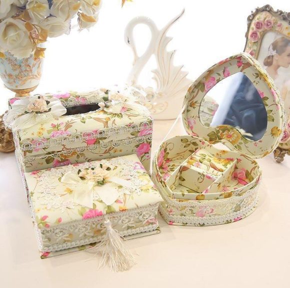 Jewelry Box, Earrings, Ring Storage Box, Tissue Box - Image 4