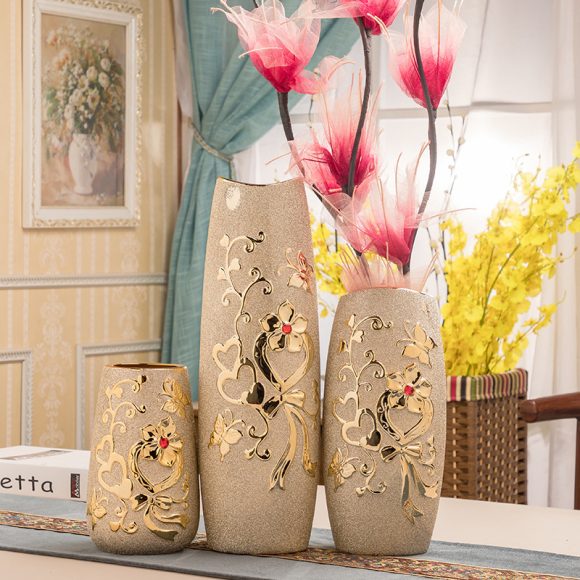 Ceramic Vase Electroplating Gold European Style Home Living Room Decoration - Image 6