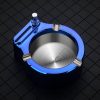 Large Cigarette Ashtray With Permanent Match Lighter Fancy Metal Ash Tray Set For Weed Cool Ashtrays For Cigars Outdoor Indoor Decor In Home Office - Image 3