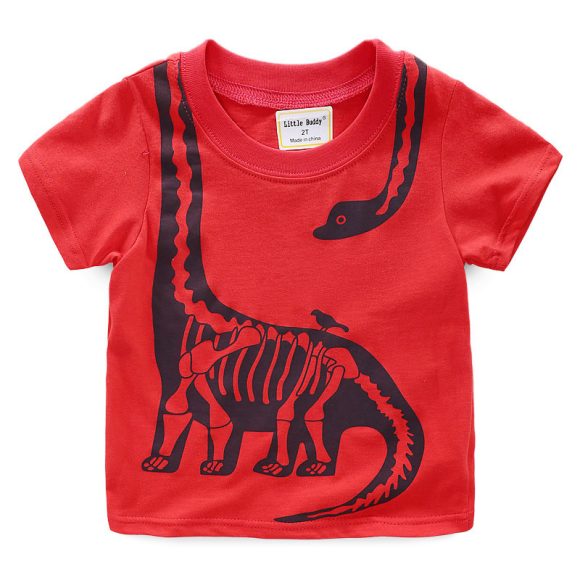 Kids Dinosaur Print Summer Short Sleeve - Image 5