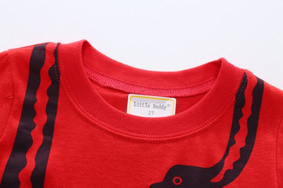 Kids Dinosaur Print Summer Short Sleeve - Image 3