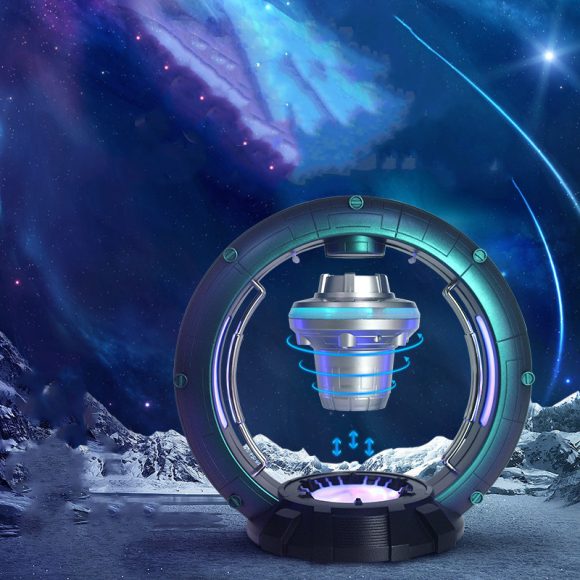 Magnetic Levitation Spacecraft UFO With Magnetic Levitation Function Bluetooth Speaker With Breathing Light - Image 2