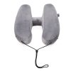 Hooded Travel Pillow H Shaped Inflatable Neck Pillow Folding Lightweight Nap Car Seat Office Airplane Sleeping Cushion Pillows - Image 6