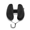 Hooded Travel Pillow H Shaped Inflatable Neck Pillow Folding Lightweight Nap Car Seat Office Airplane Sleeping Cushion Pillows - Image 8
