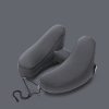 Hooded Travel Pillow H Shaped Inflatable Neck Pillow Folding Lightweight Nap Car Seat Office Airplane Sleeping Cushion Pillows - Image 3