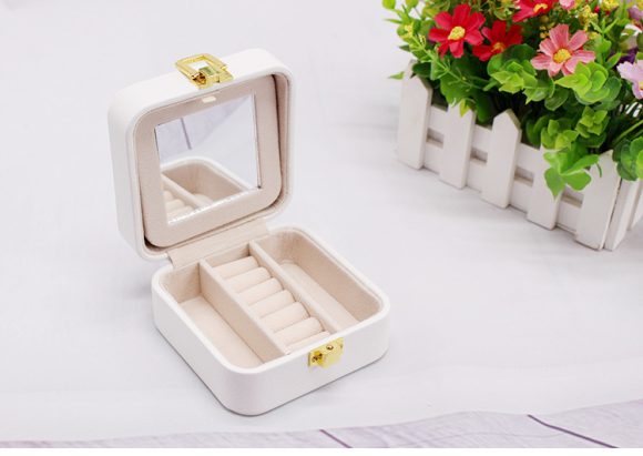 Earrings Jewelry Double Storage Box European Jewelry Box - Image 5
