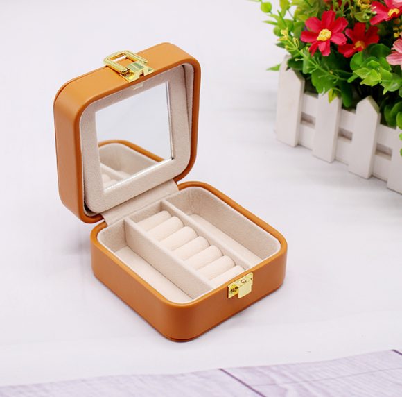 Earrings Jewelry Double Storage Box European Jewelry Box - Image 4