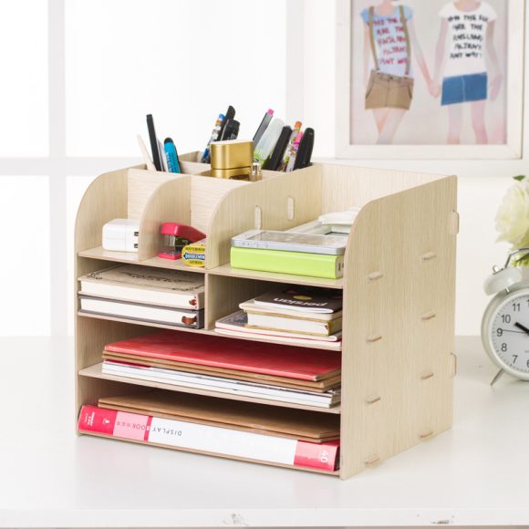 Office Desk Wooden Storage Box - Image 3