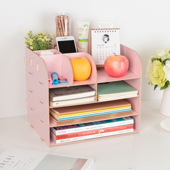 Office Desk Wooden Storage Box - Image 5