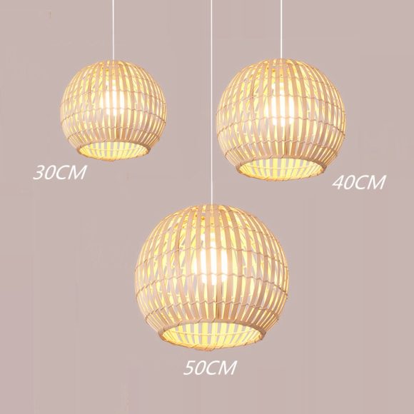 Bamboo Art Lamp Creative Art Rattan Chandelier - Image 3