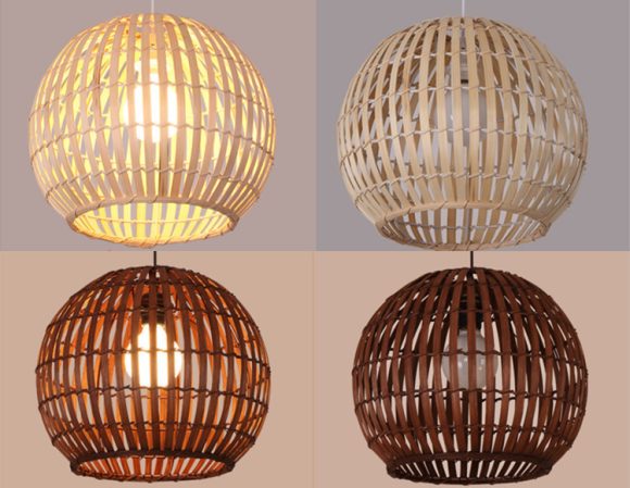 Bamboo Art Lamp Creative Art Rattan Chandelier - Image 5