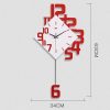 Personalized Digital Clock Fashion Wall Clock Wooden Creative Decorative Wall Watch - Image 4