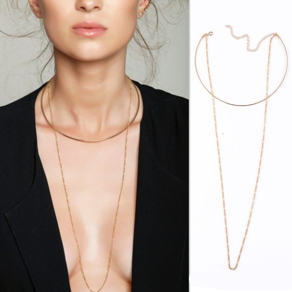 New Style Simple Metal Smooth  Collar - Image 5
