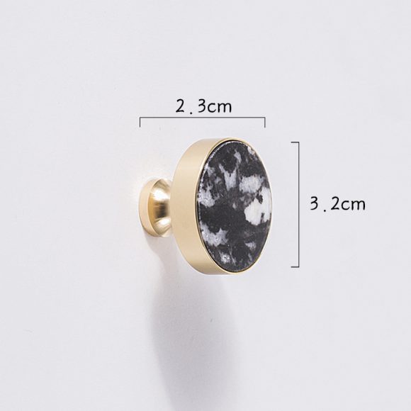 Original Marble Crystal Gold Pure Brass Handle Nordic Light - Image 7
