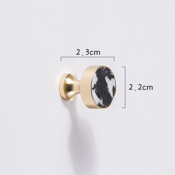 Original Marble Crystal Gold Pure Brass Handle Nordic Light - Image 8