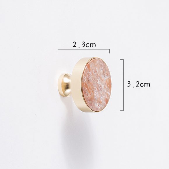 Original Marble Crystal Gold Pure Brass Handle Nordic Light - Image 2
