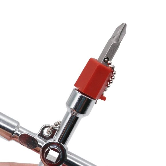 Plumbers Multi Tool 4 Way Gas Electric Meter Box Radiator Plumbing Tool Plumbers Utilities Gas Water Keys New - Image 4