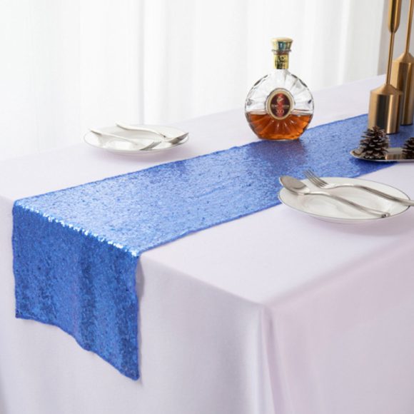 Gypsophila Embroidered Sequined Table Runner - Image 4
