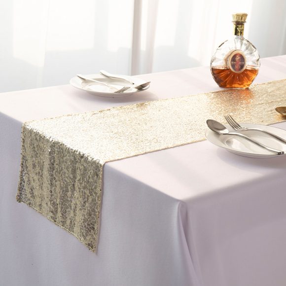 Gypsophila Embroidered Sequined Table Runner - Image 6