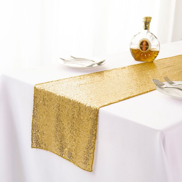 Gypsophila Embroidered Sequined Table Runner - Image 2
