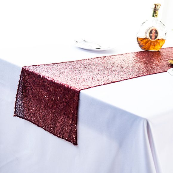 Gypsophila Embroidered Sequined Table Runner - Image 3