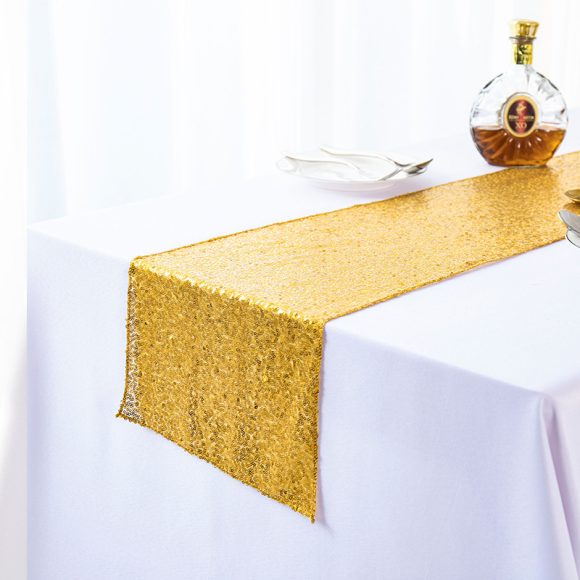 Gypsophila Embroidered Sequined Table Runner - Image 7