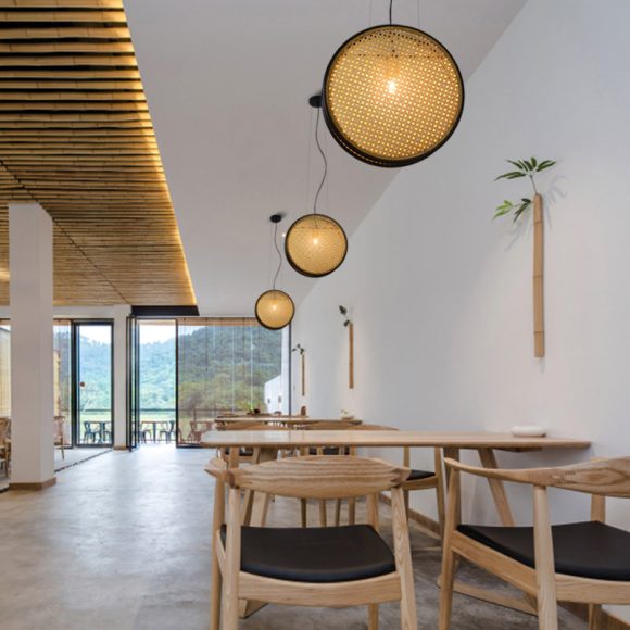 Creative Rattan Retro Lamps For Restaurant Chandelier - Image 5