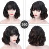 European And American Wigs Black Ladies Short Curly Hair Wig Set - Image 4