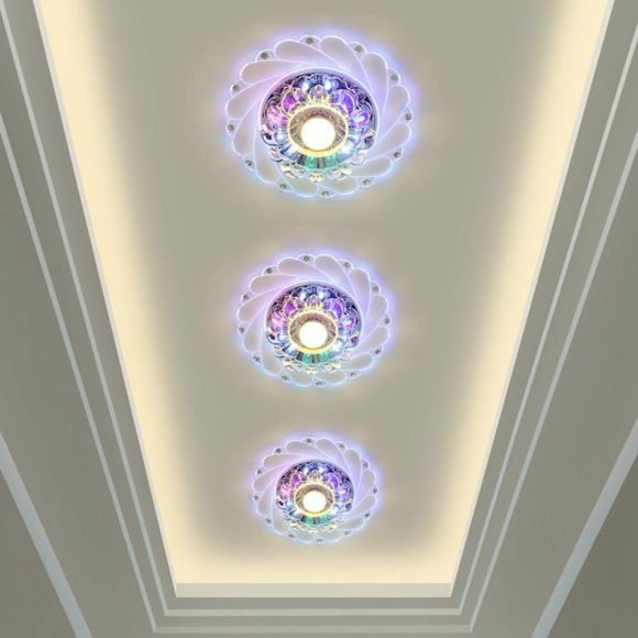 Led Crystal Aisle Light Modern Minimalist Corridor Aisle Light Porch Ceiling Light - Image 3