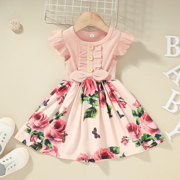 Toddler Kids Baby Girls Clothes Summer Girls Dress - Image 2