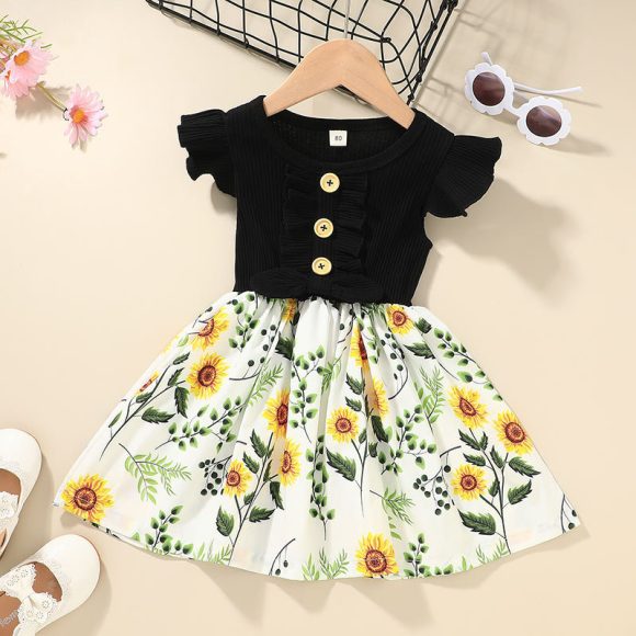 Toddler Kids Baby Girls Clothes Summer Girls Dress - Image 3