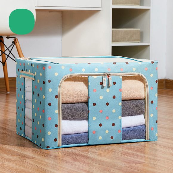 Polka Dot Oxford Cloth Storage Box Fabric Storage Bag - Image 8