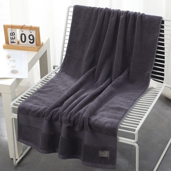 Pure Cotton 500g Bath Towel Thickened Soft Absorbent Hotel Beauty Salon Gift Large Towel Manufacturer Wholesale Custom Logo - Image 2